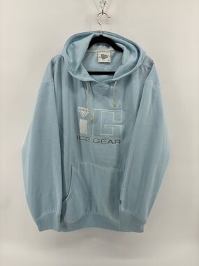 Oversized Baby Blue Sweater Hoodie Lightweight Fleece Lined